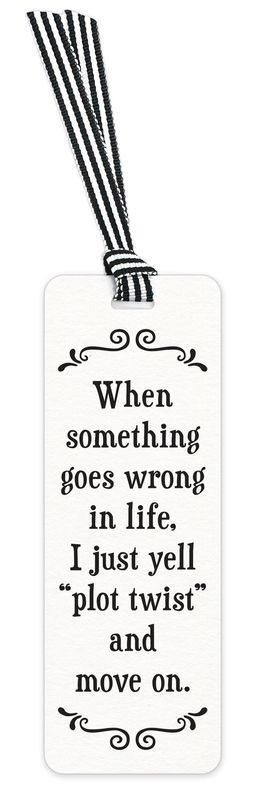479-SFBM0288 - SCRUNCHY FACE BOOKMARK / PLOT TWIST