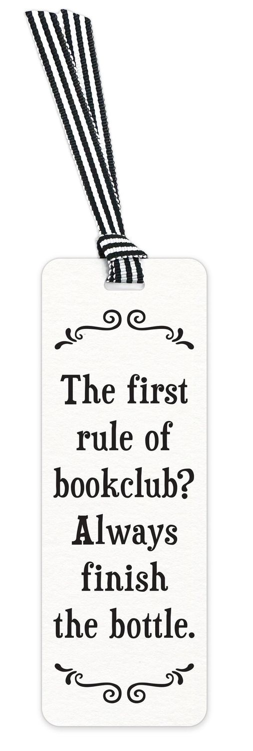 479-SFBM0292 - SCRUNCHY FACE BOOKMARK / RULE OF BOOKCLUB