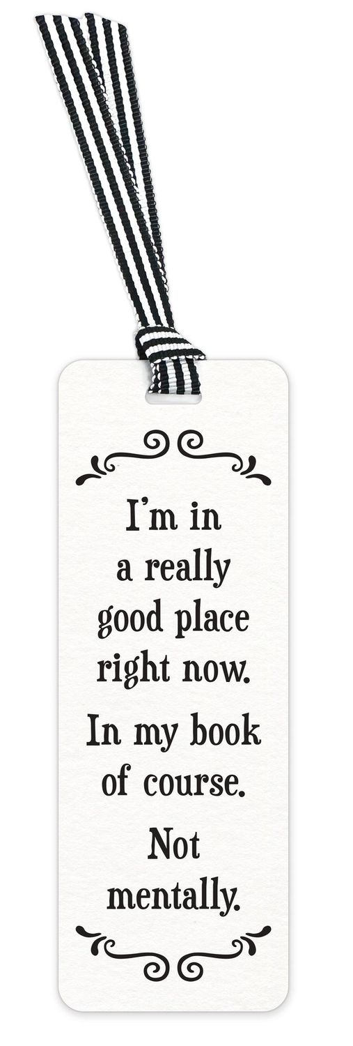 479-SFBM0286 - SCRUNCHY FACE BOOKMARK / GOOD PLACE
