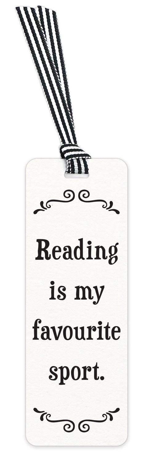 479-SFBM0287 - SCRUNCHY FACE BOOKMARK / FAVOURITE SPORT