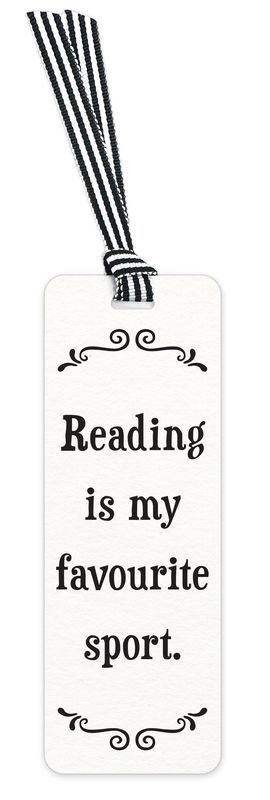 479-SFBM0287 - SCRUNCHY FACE BOOKMARK / FAVOURITE SPORT