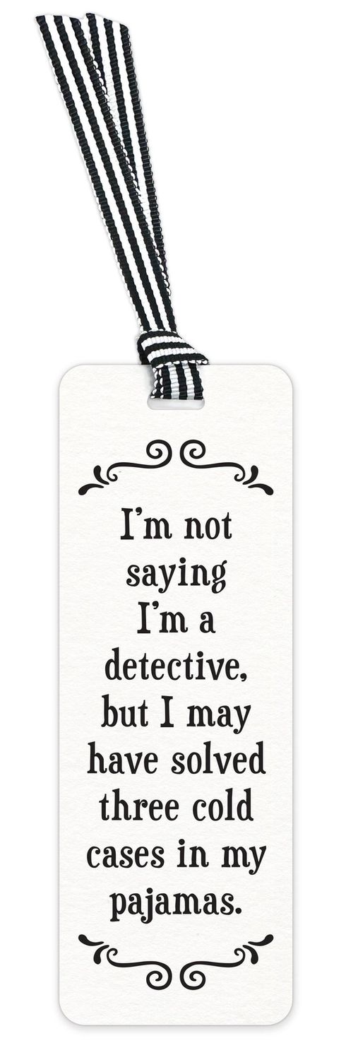 479-SFBM0297 - SCRUNCHY FACE BOOKMARK / PAJAMA DETECTIVE