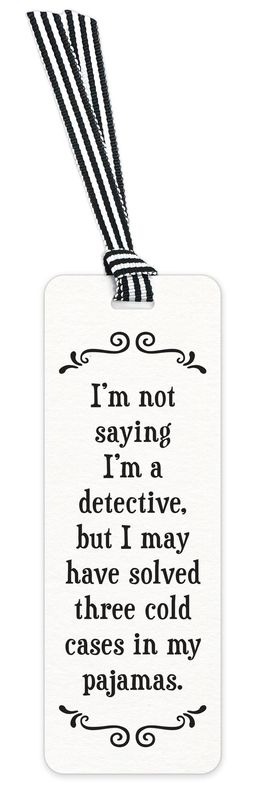 479-SFBM0297 - SCRUNCHY FACE BOOKMARK / PAJAMA DETECTIVE