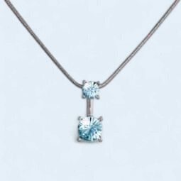 1041AQ - ANNALEECE NECKLACE - SWEET / AQUA