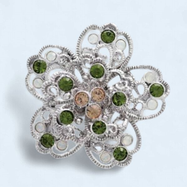 6012 - ANNALEECE PIN/BROOCH - FLORAL HEIRLOOM