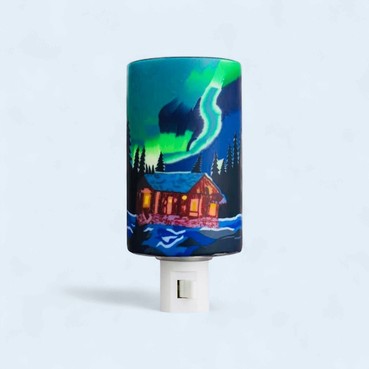 260002 - NIGHT LIGHT - CABIN IN THE WOODS