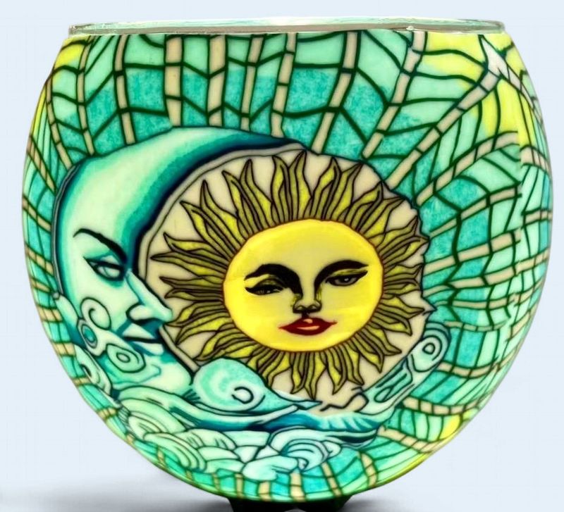 250244 - CLAYMASTER LIGHT GLASS - CELESTIAL SUN + MOON