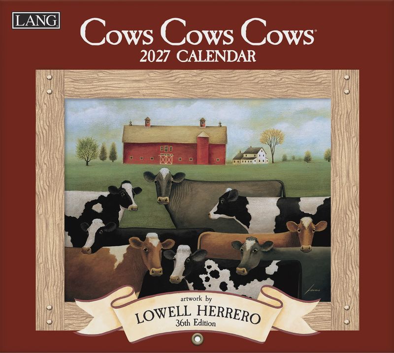 2027 LANG CALENDAR - COWS COWS COWS