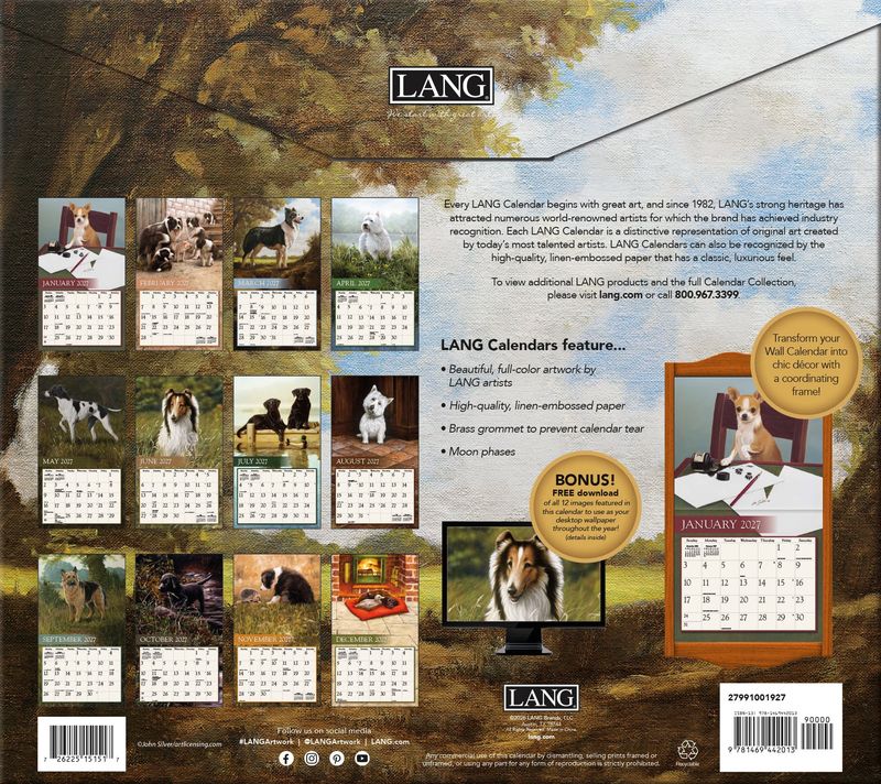 2027 LANG CALENDAR - LOVE OF DOGS