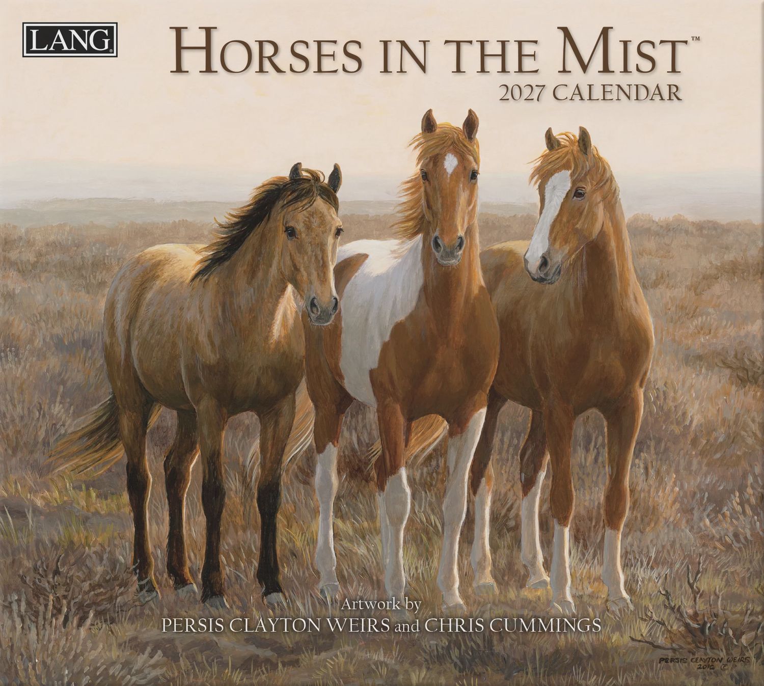 2027 LANG CALENDAR - HORSES IN THE MIST