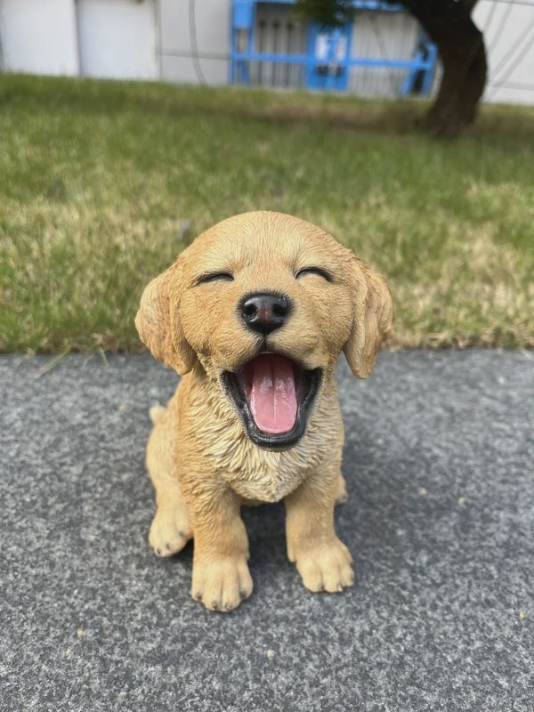 87703-U - YAWNING GOLDEN RETRIEVER  PUPPY / 8.58" H