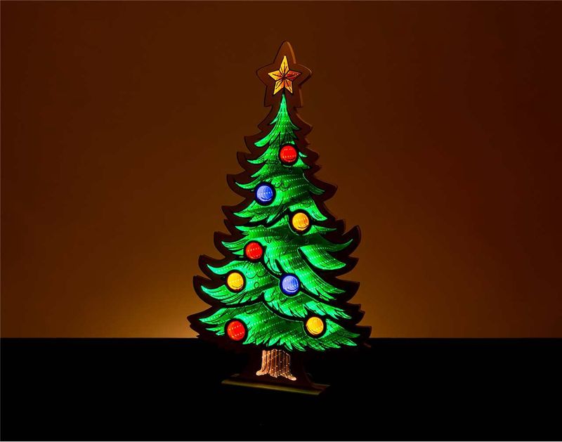 X4303 - 26" CHRISTMAS TREE INFINITY LIGHT W/STAR