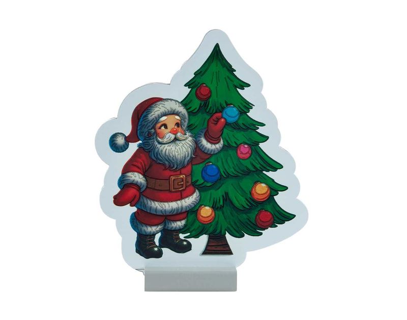 X4325 - 8" SANTA/CHRISTMAS TREE INFINITY LIGHT
