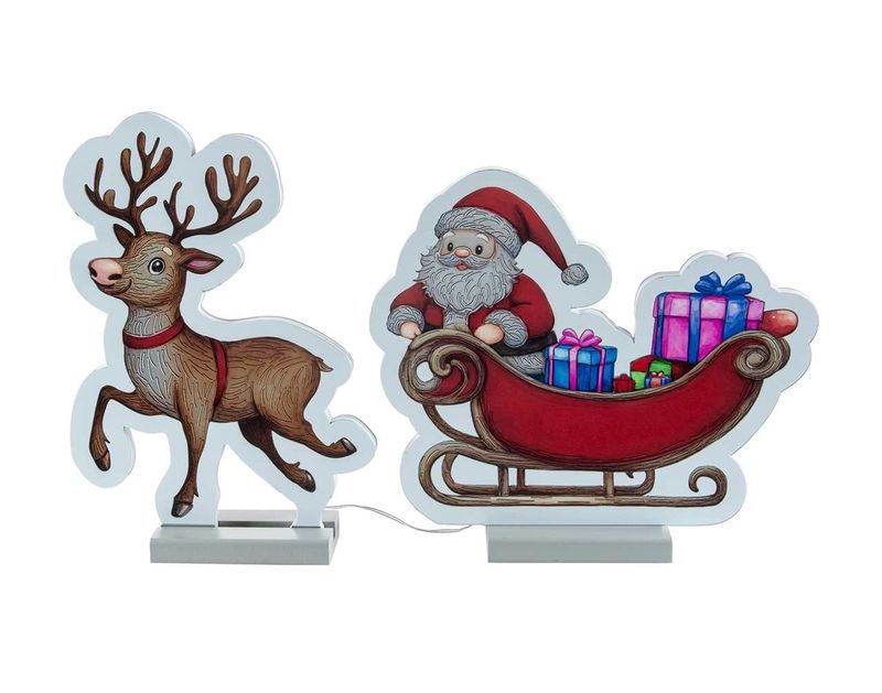 X4329 - 19.5" SANTA/REINDEER INFINITY LIGHT