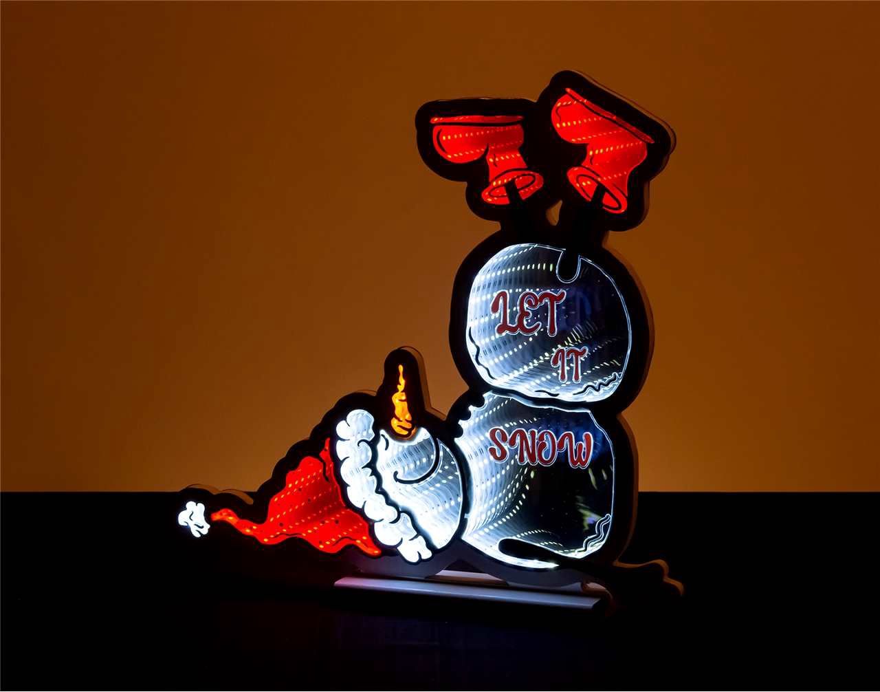 X4358 - 16.5" YOGA SNOWMAN INFINITY LIGHT
