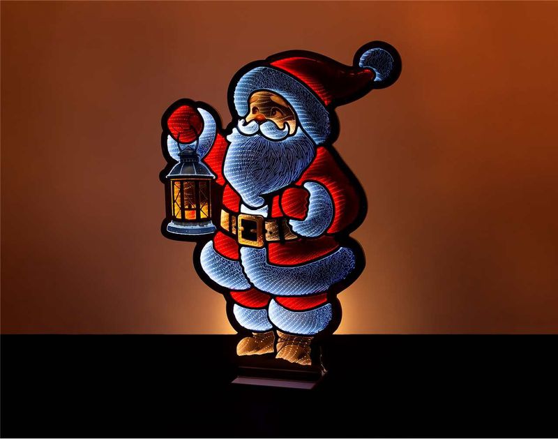 X4367 - 47" SANTA W/LANTERN INFINITY LIGHT
