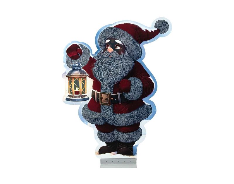 X4367 - 47" SANTA W/LANTERN INFINITY LIGHT
