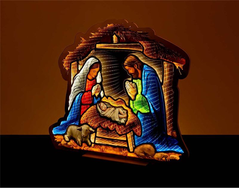 X4317 - 26" HOLY FAMILY INFINITY LIGHT