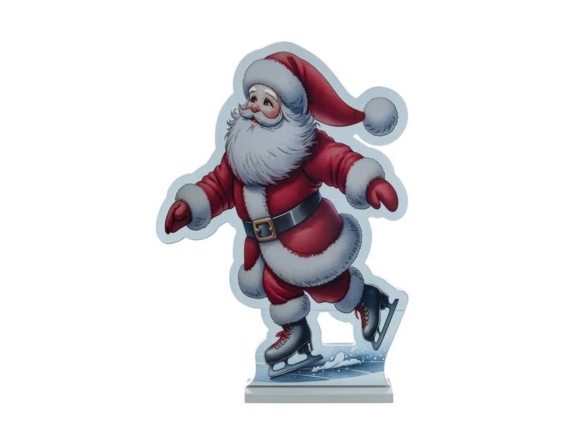 X4321 - 23.5" SKATING SANTA INFINITY LIGHT