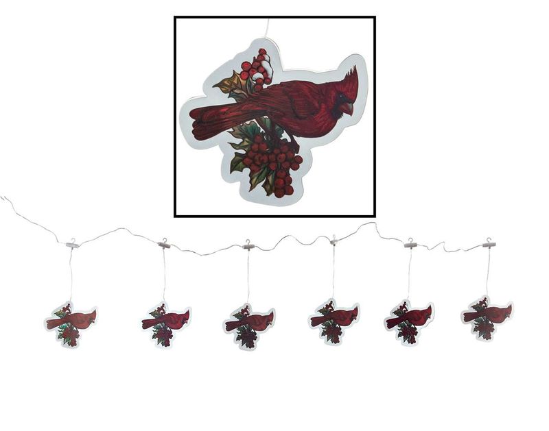 X4324 - 69" CARDINAL INFINITY LIGHT GARLAND