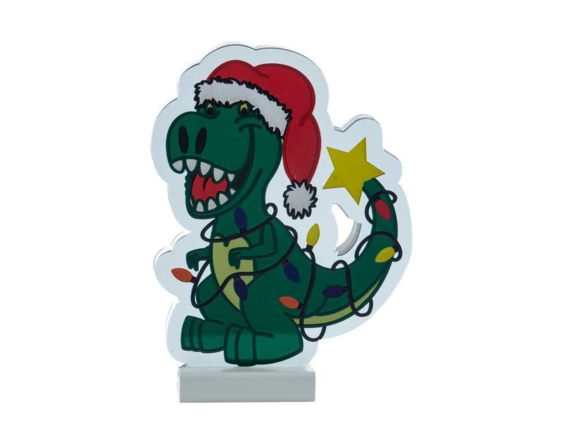 X4331 - 8" CHRISTMAS DINOSAUR INFINITY LIGHT