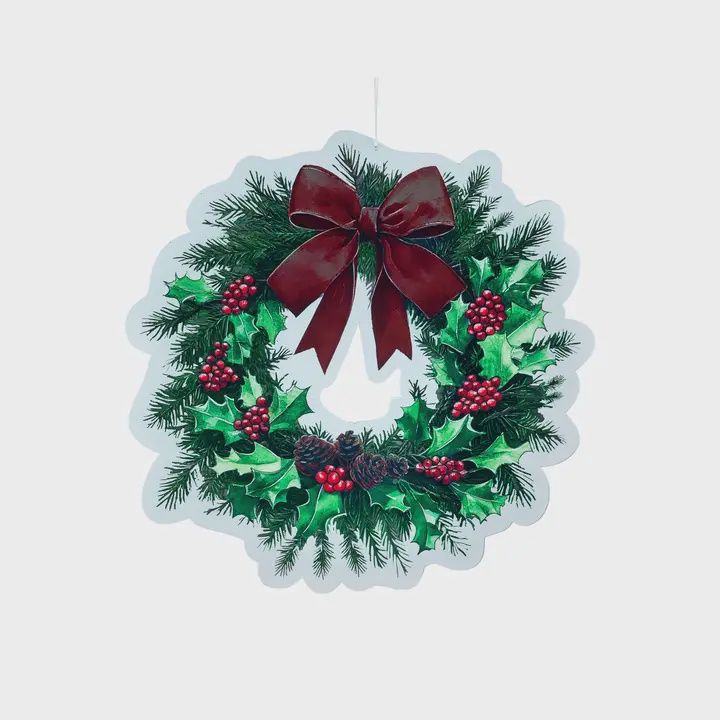 X4346 - 24" WREATH W/BOW INFINITY LIGHT