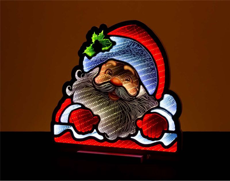 X4361 - 16" SANTA HEAD INFINITY LIGHT