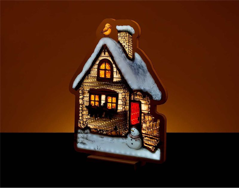 X4323 - 15.5" WINTER HOUSE INFINITY LIGHT