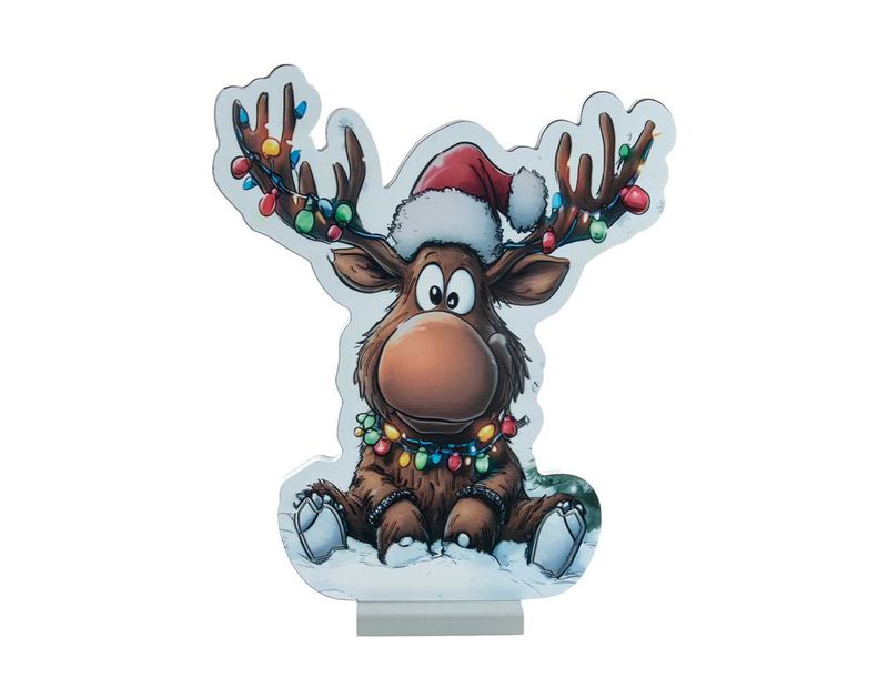 X4332 - 16.5" SITTING REINDEER INFINITY LIGHT