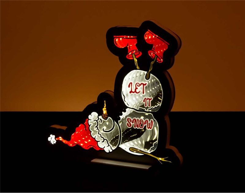 X4345 - 8" YOGA SNOWMAN INFINITY LIGHT