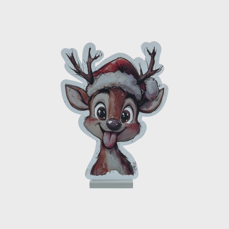 X4349 - 16" HAPPY REINDEER INFINITY LIGHT