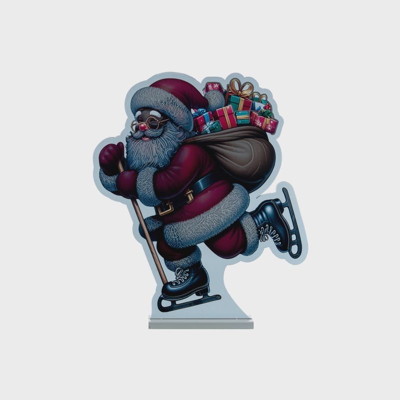 X4351 - 23.5" SKATING SANTA INFINITY LIGHT