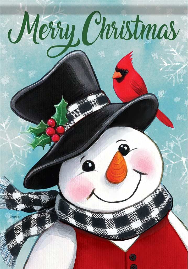 CS54717 - LARGE FLAG - CHRISTMAS SNOWMAN