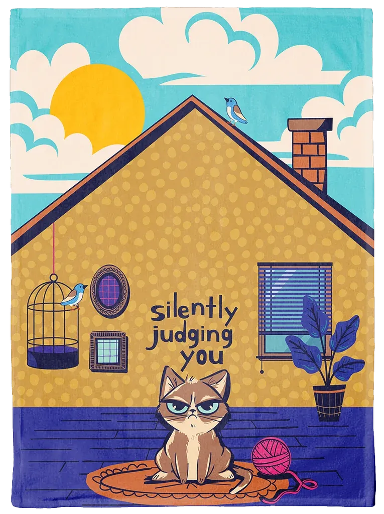 4630 - DISH TOWEL - JUDGING YOU