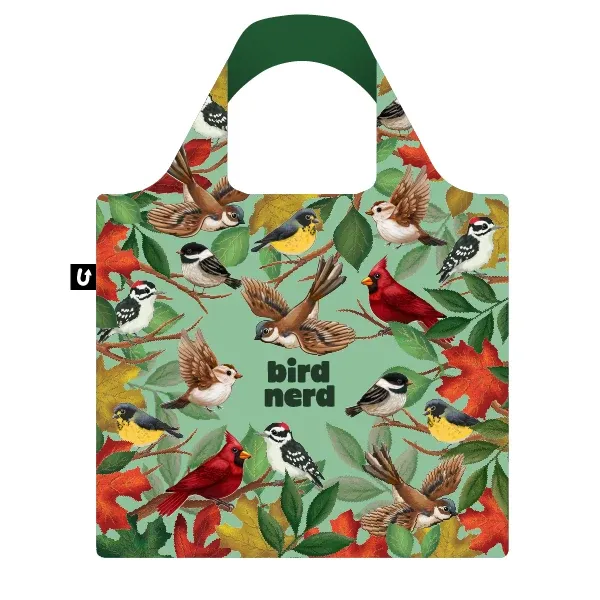 0533 - FOLDABLE TOTE - BIRD NERD