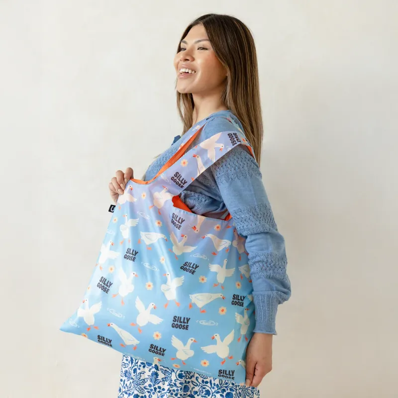 4203 - FOLDABLE TOTE - SILLY GOOSE