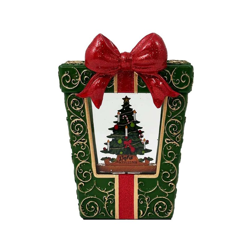 KDA512 - ILLUMINATING SPINNING WATER GIFT BOX / CHRISTMAS TREE