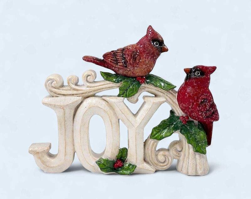SPE645 - TABLE DÉCOR -JOY W/CARDINALS
