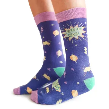 5163 - WOMEN'S SOCKS - SUPER MOM 2.0