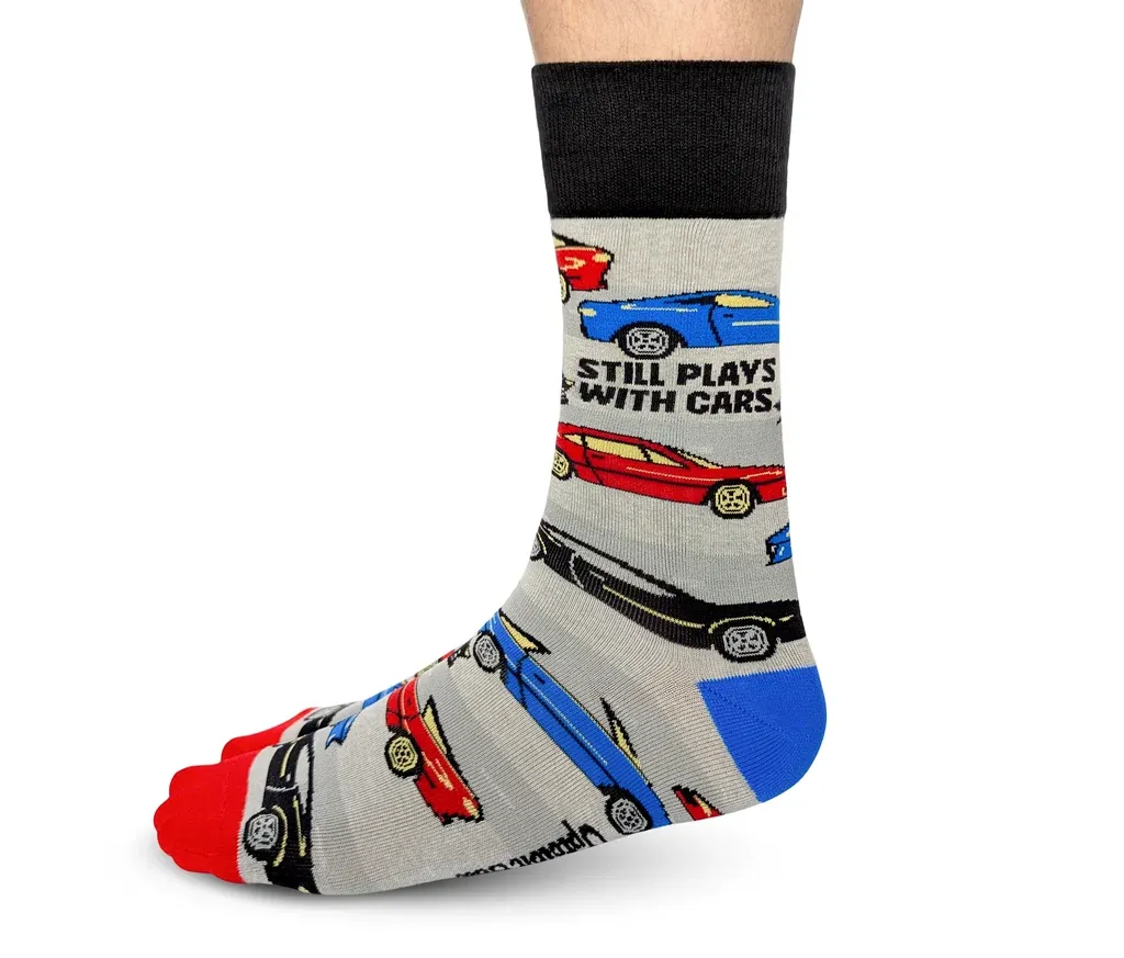 5408 - MEN'S SOCKS - RAISED ON CARS