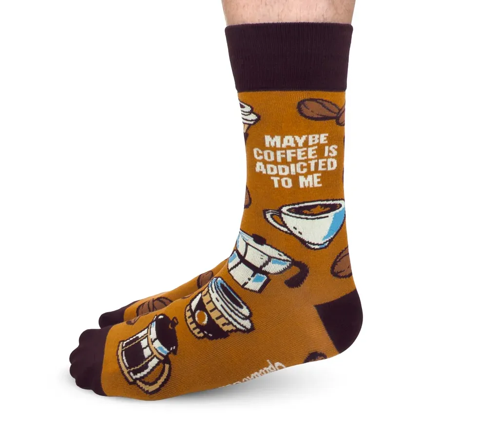 5415 - MEN'S SOCKS - COFFEE ADDICT