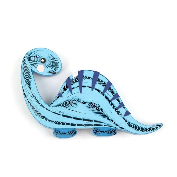 OR-2D012-S - QUILLING ORNAMENT / DINOSAUR
