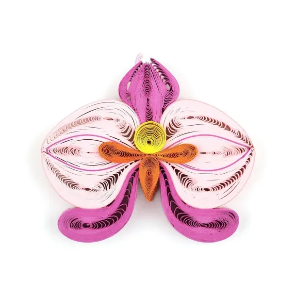 OR-2D013-S - QUILLING ORNAMENT / ORCHID