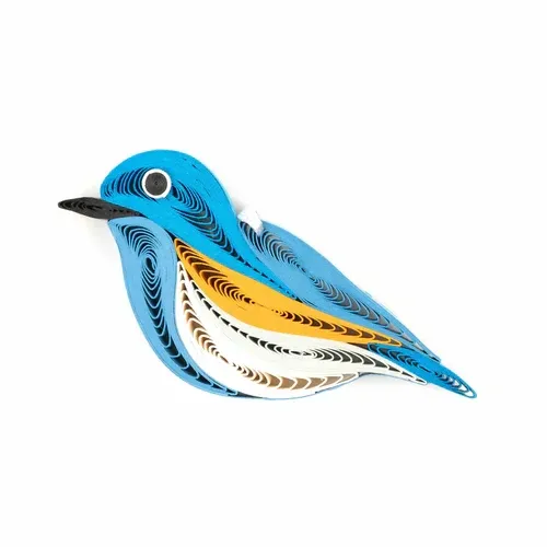 OR-2D018-S - QUILLING ORNAMENT / BLUEBIRD