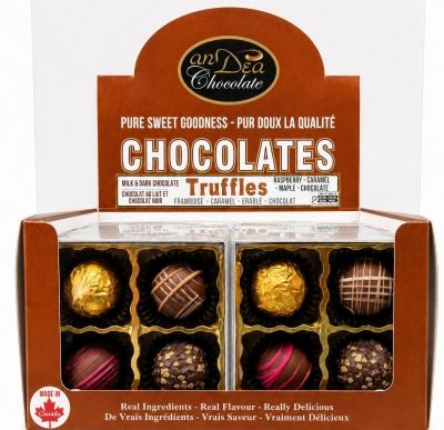 H48055 - ASSORTED TRUFFLES / 4 PIECE GIFT BOX