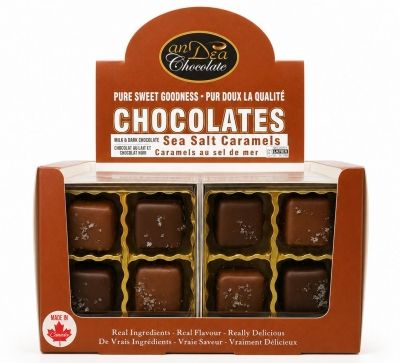H48058 - SEA SALT CARAMELS / 4 PIECE GIFT BOX
