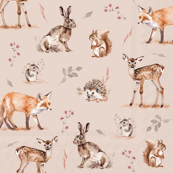 L1113466 - LUNCH : FOREST TALES LINEN