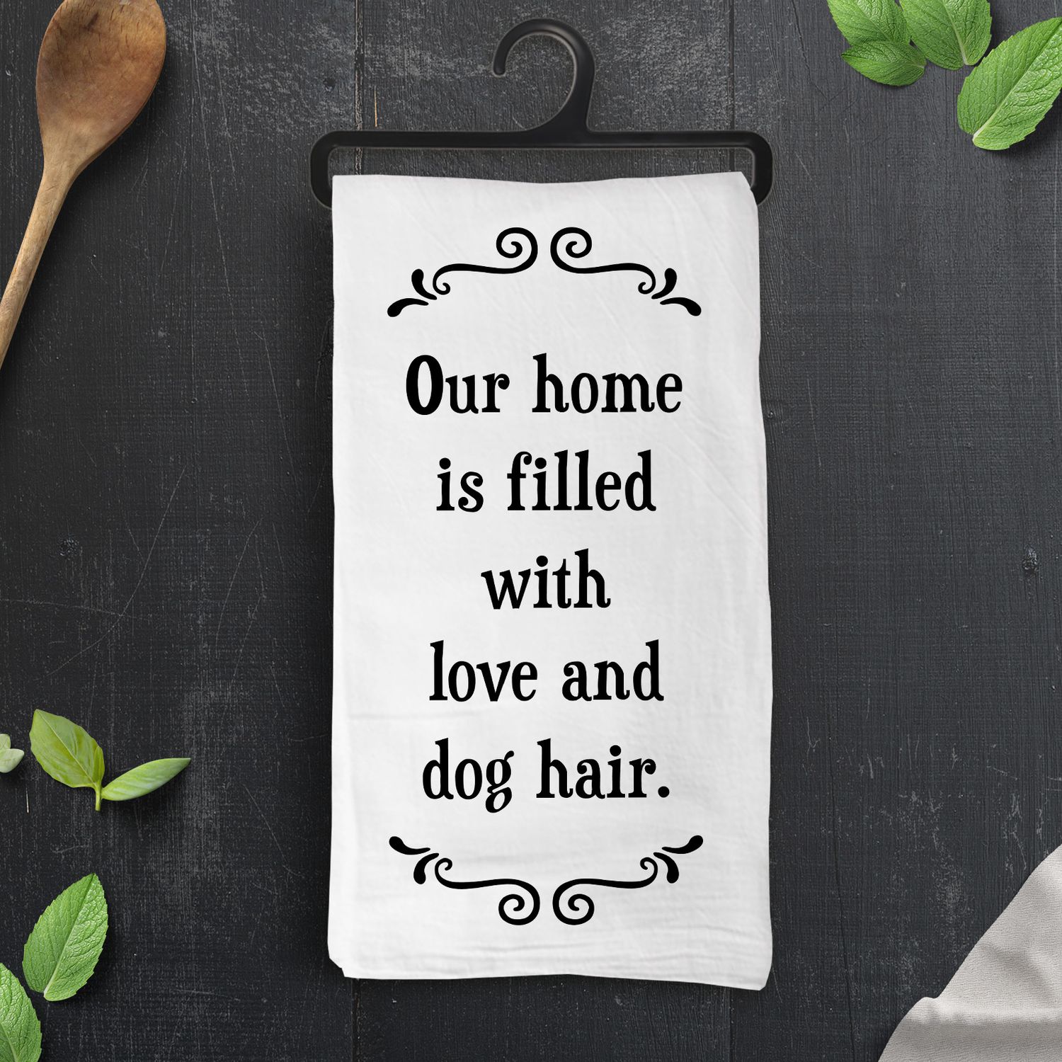 479-SFT0250 - SCRUNCHY FACE TOWEL / LOVE AND DOG HAIR