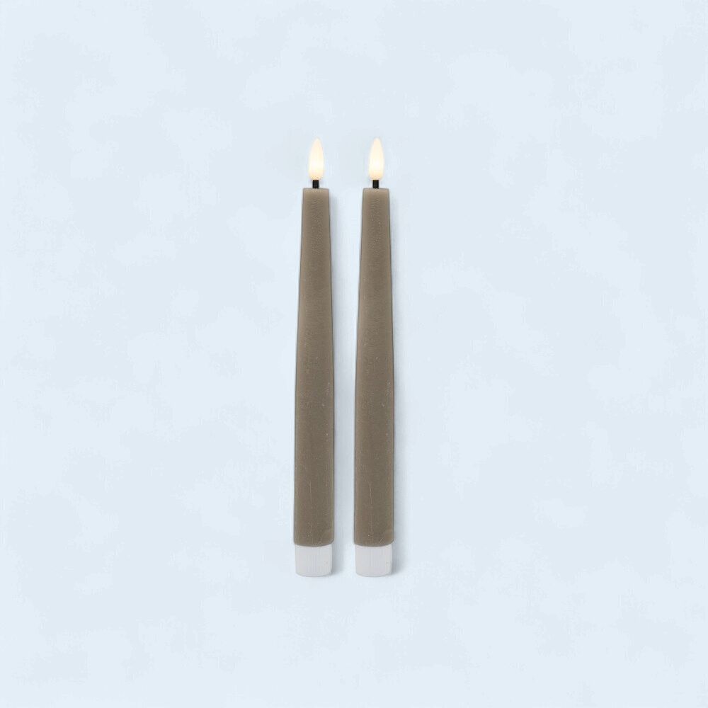 XM-CD1102 - 8.7" TAPER CANDLE - WARM GRAY