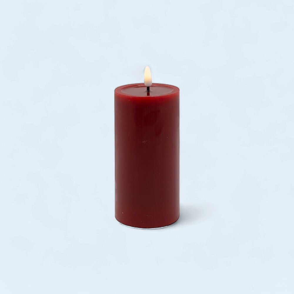 XM-CD1127 - 3" X 6" CANDLE - DARK RED